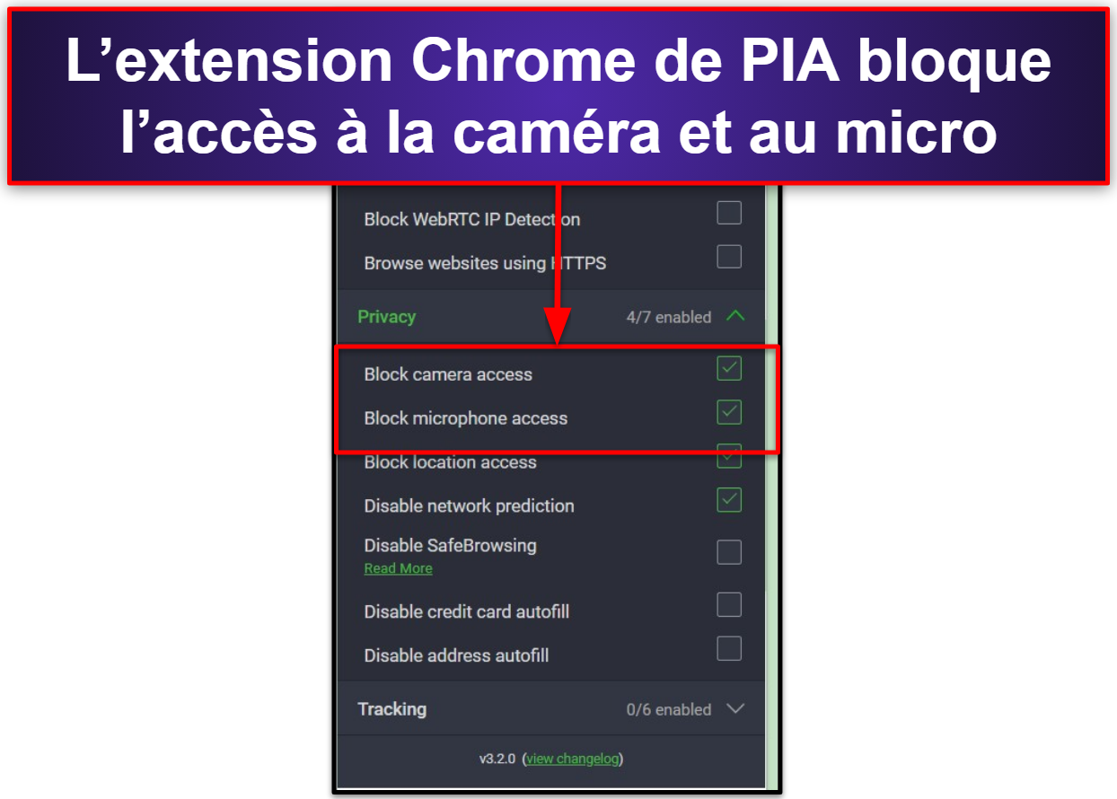 🥈 2. Private Internet Access — Bonne extension Chrome avec des fonctionnalités de confidentialité supplémentaires