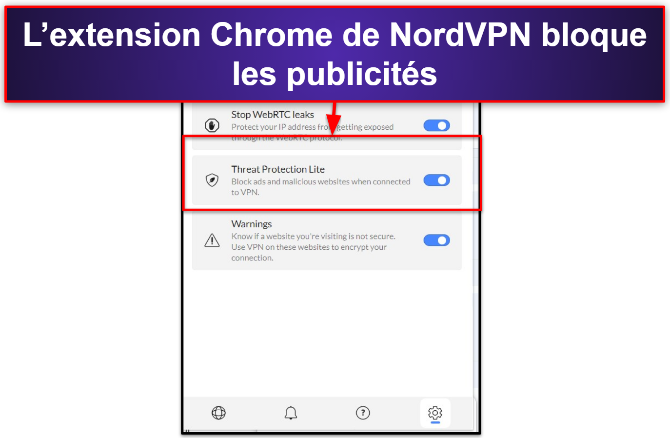 🥉 3. NordVPN — Extension Chrome rapide avec de puissantes fonctionnalités de sécurité