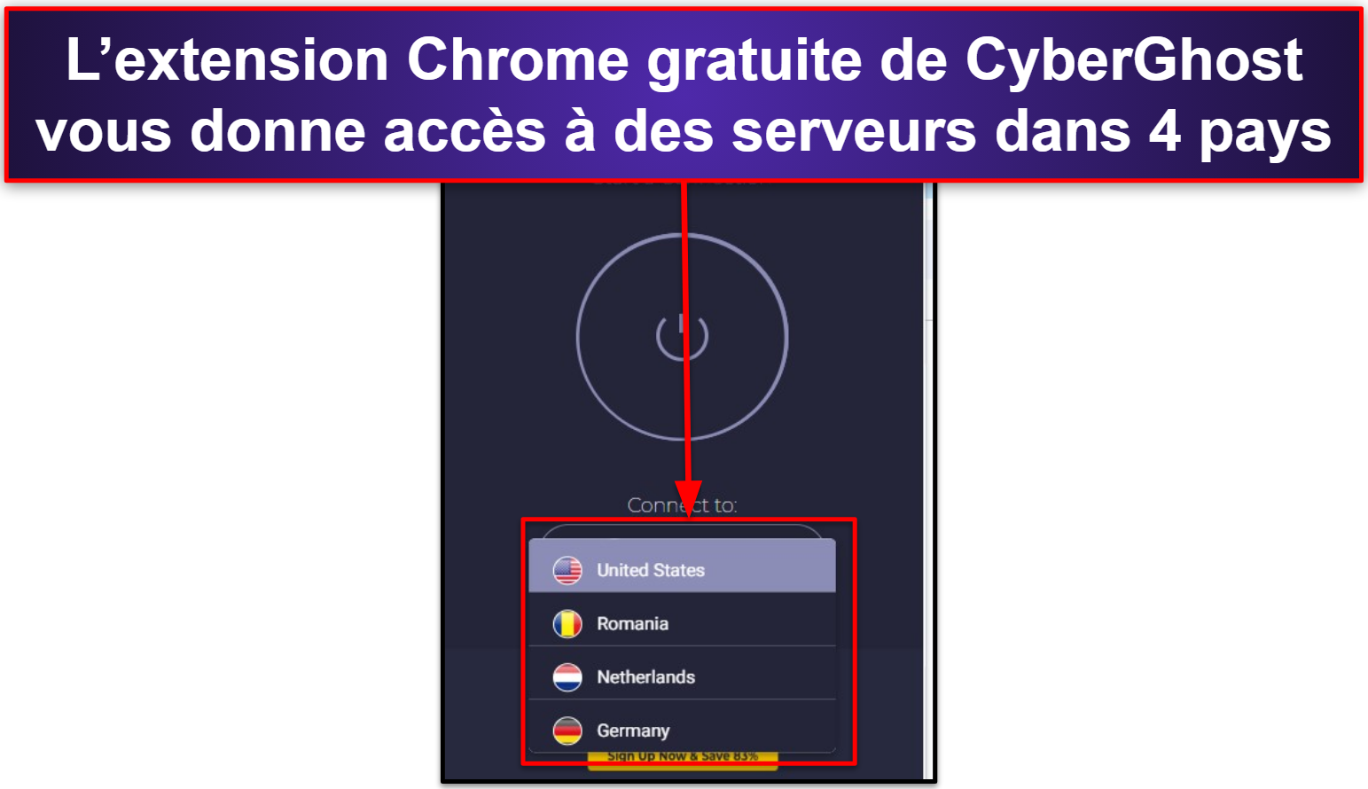 5. CyberGhost VPN — Meilleure extension VPN Chrome gratuite