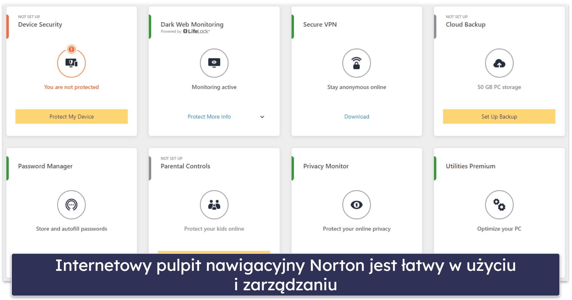 🥇1. Norton 360 — najlepszy pakiet bezpieczeństwa w 2024