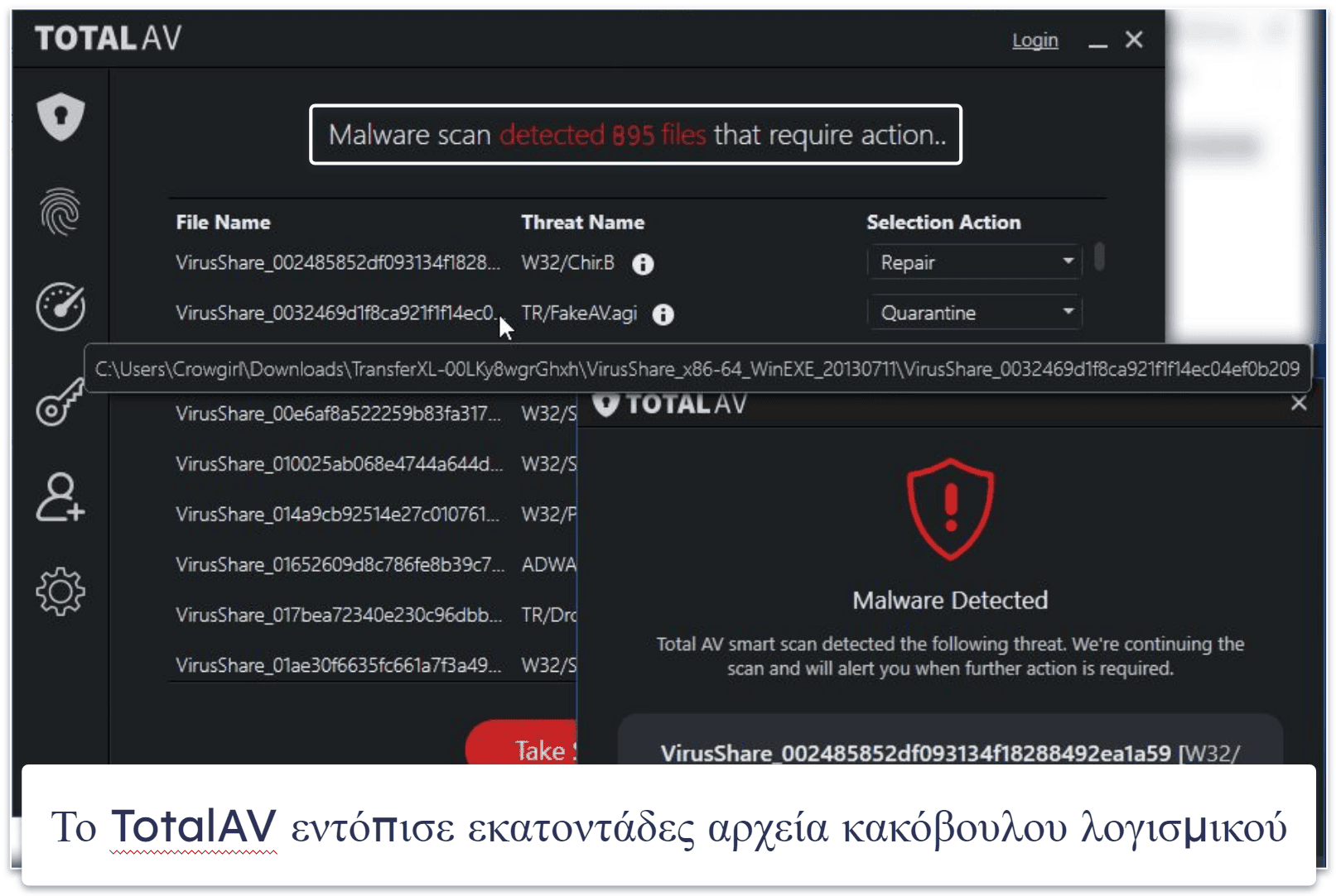 4. TotalAV — Ο κορυφαίος συνδυασμός Antivirus + VPN για τα Windows