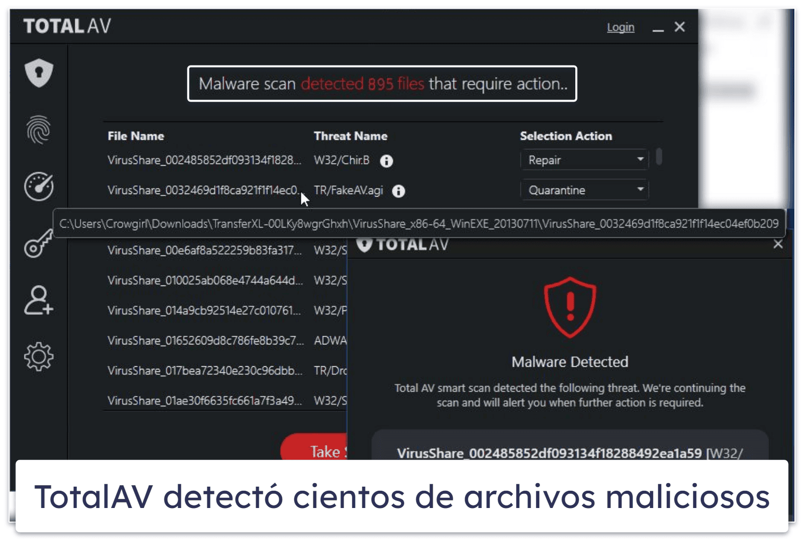 🥉3. TotalAV — Mejor pack de antivirus + VPN para Windows