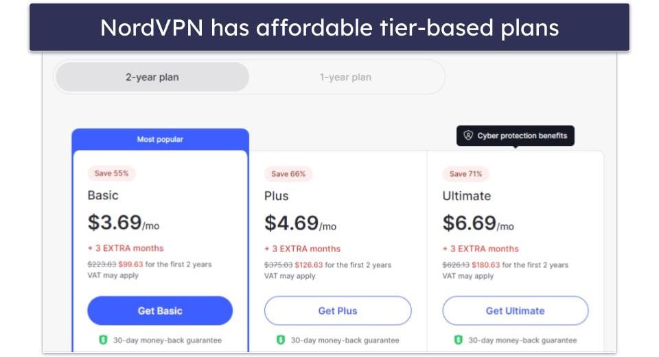Plans &amp; Pricing — Both VPNs Provide Really Good Value