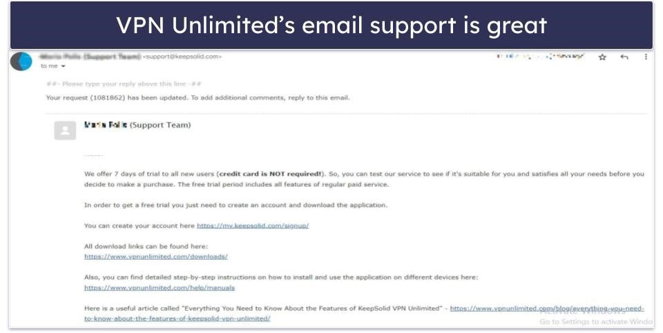 VPN Unlimited Customer Support
