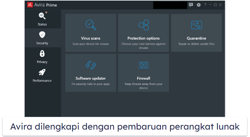 7. Avira Prime — Terbaik untuk Pemindaian Cepat &amp; Pembaruan Perangkat Lunak Otomatis