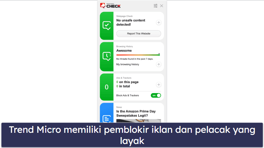 9. Trend Micro — Terbaik untuk Penjelajahan Aman &amp; Perbankan Online