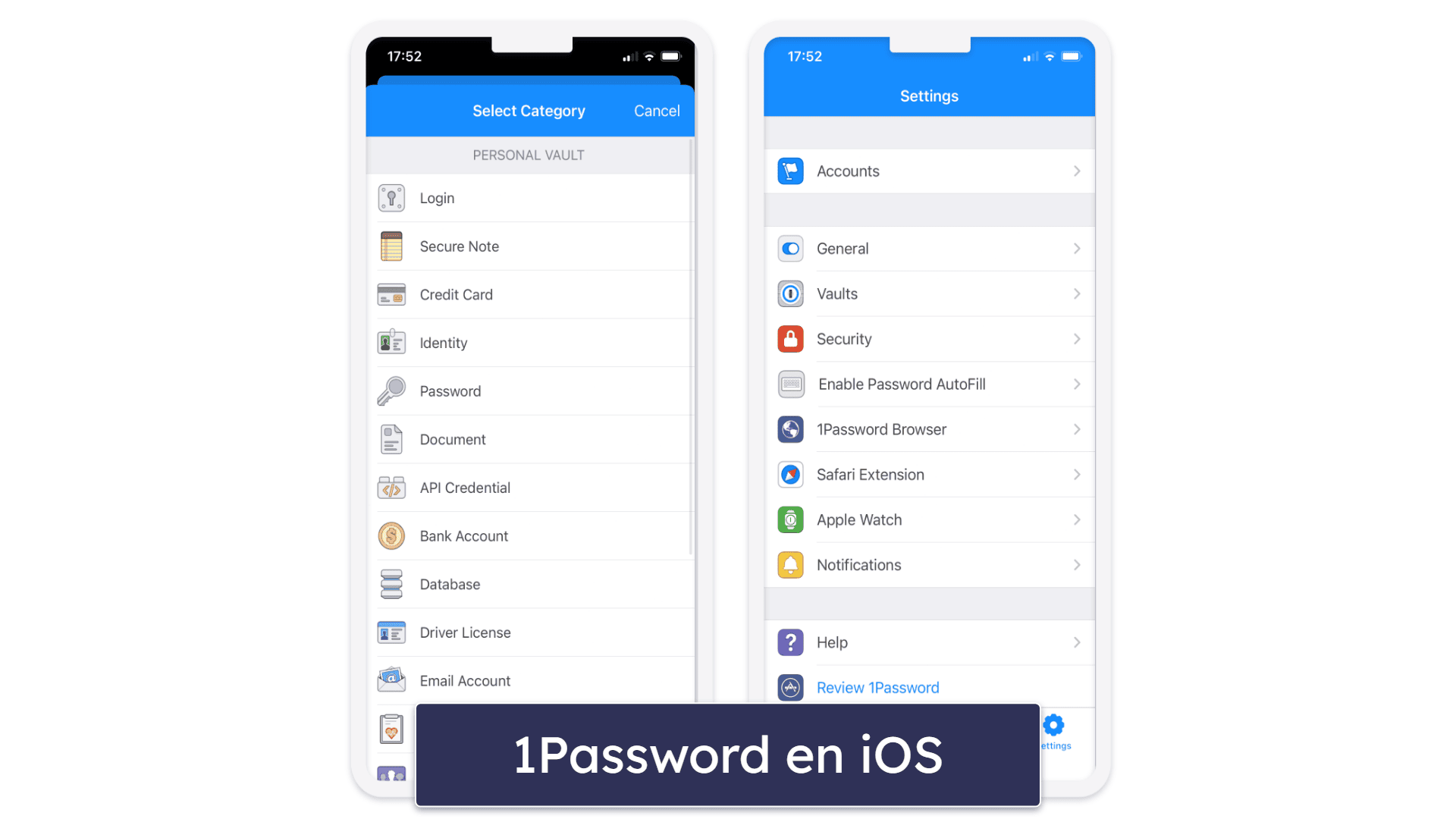 Aplicaciones y extensiones de navegador: la interfaz de 1Password es más intuitiva