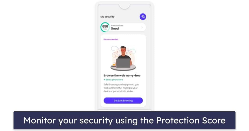 3.🥉 McAfee — Best Android Web Protections