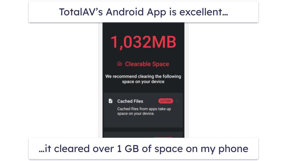 4. TotalAV — Best Device Optimization for Old or Slow Androids