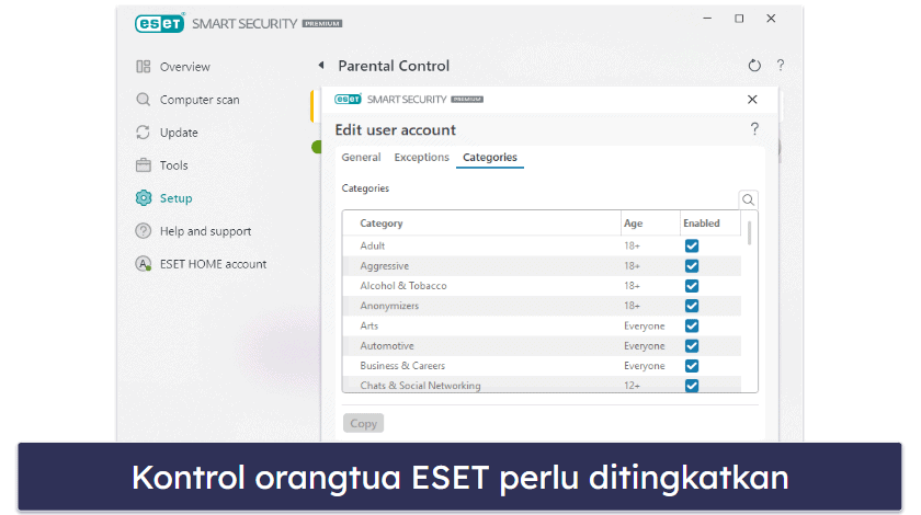 10. ESET HOME Security — Pemindaian Malware yang Baik &amp; Diagnostik Lanjutan