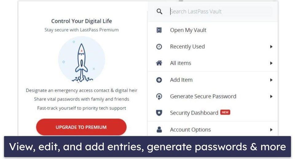 6. LastPass — Best Free Plan Features