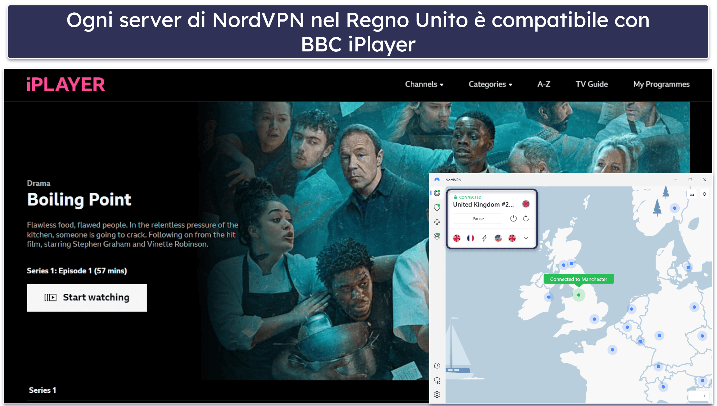 4. NordVPN — Connessioni veloci ed eccellenti funzionalità di sicurezza