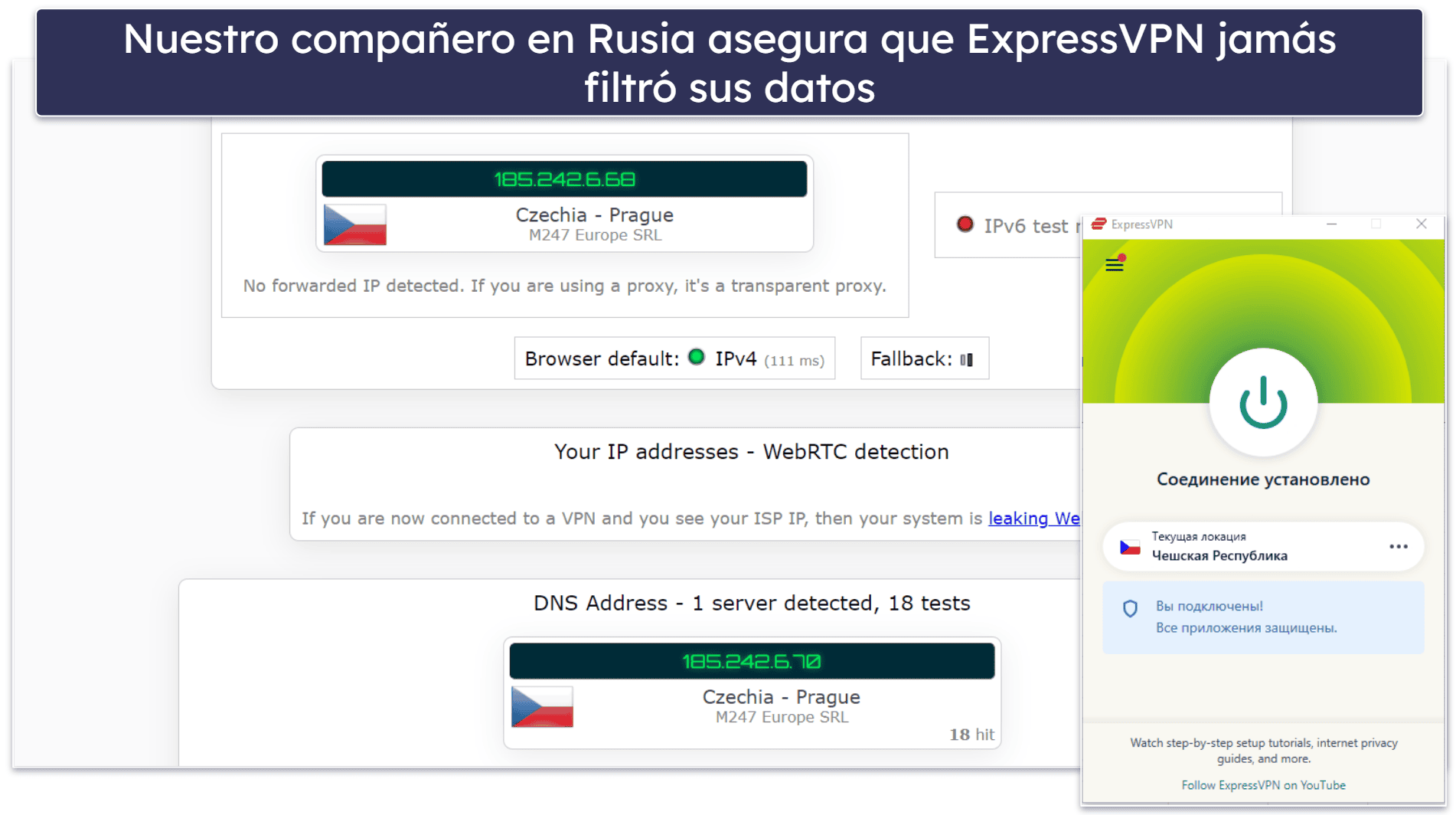 🥇1. ExpressVPN: Es la mejor VPN para Rusia en 2024