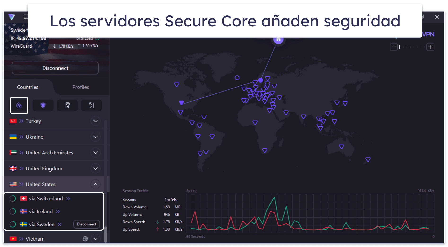 🥉3. Proton VPN: Una buena VPN para proteger la privacidad con un plan gratuito excelente