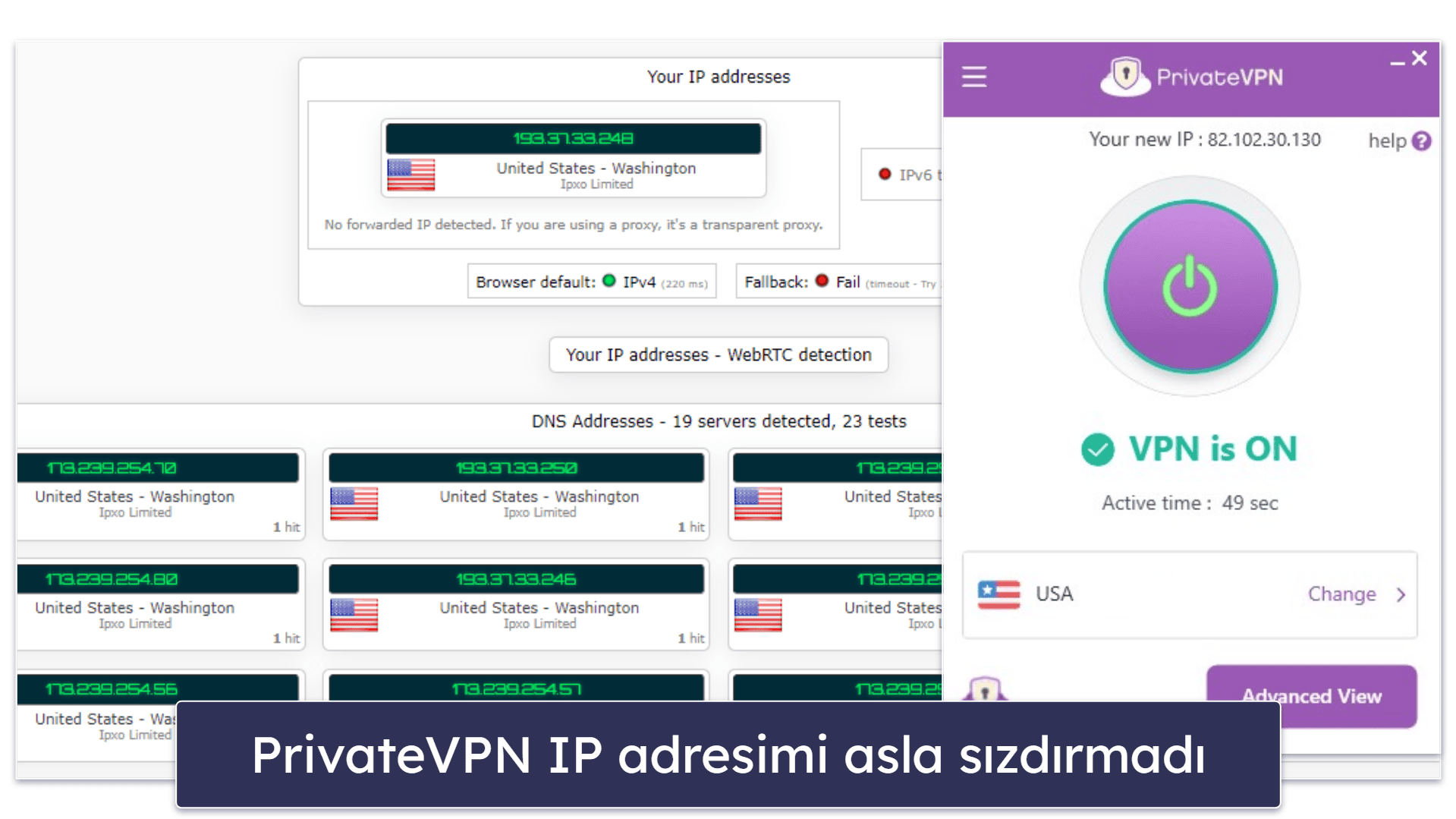 🥉3. PrivateVPN — Yeni Başlayanlar İçin Kullanımı Çok Kolay Türkiye VPN’i