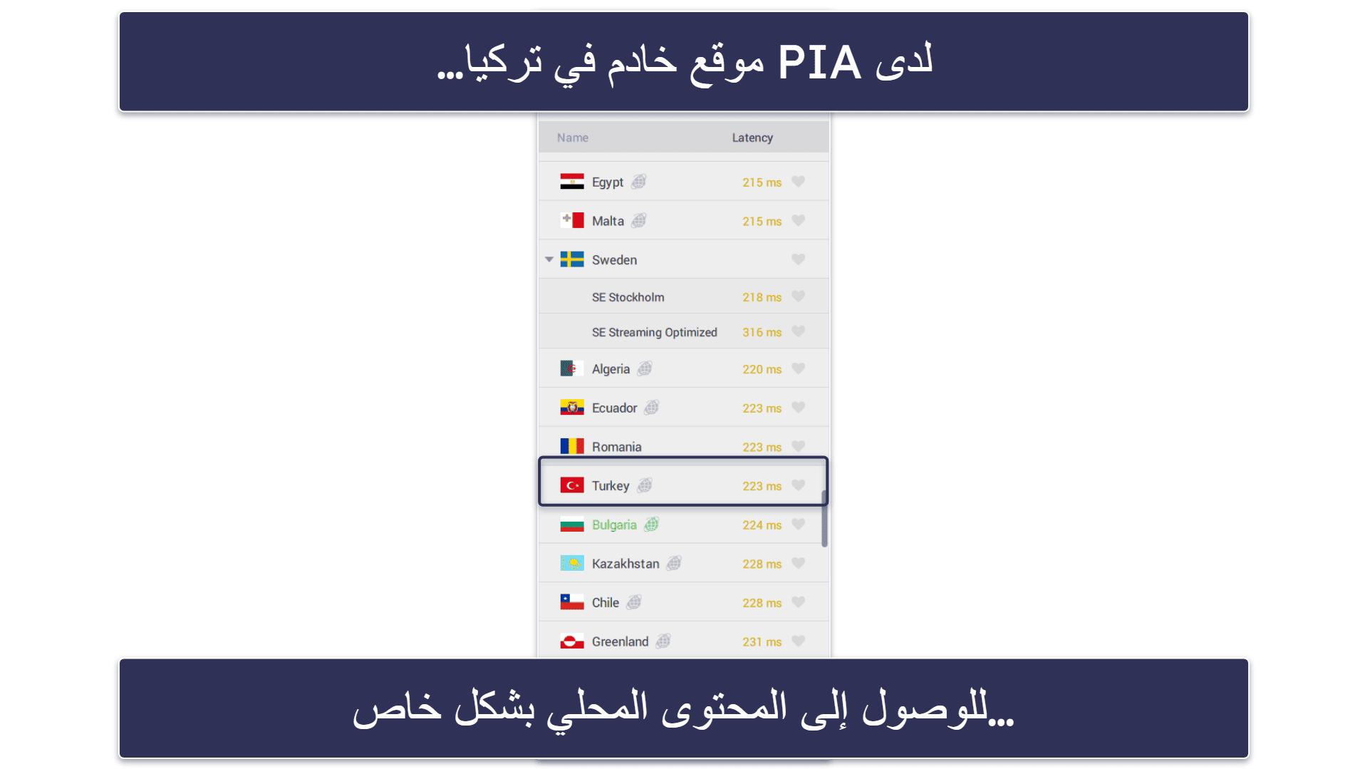 🥈2. Private Internet Access — VPN تركي قابل للتخصيص