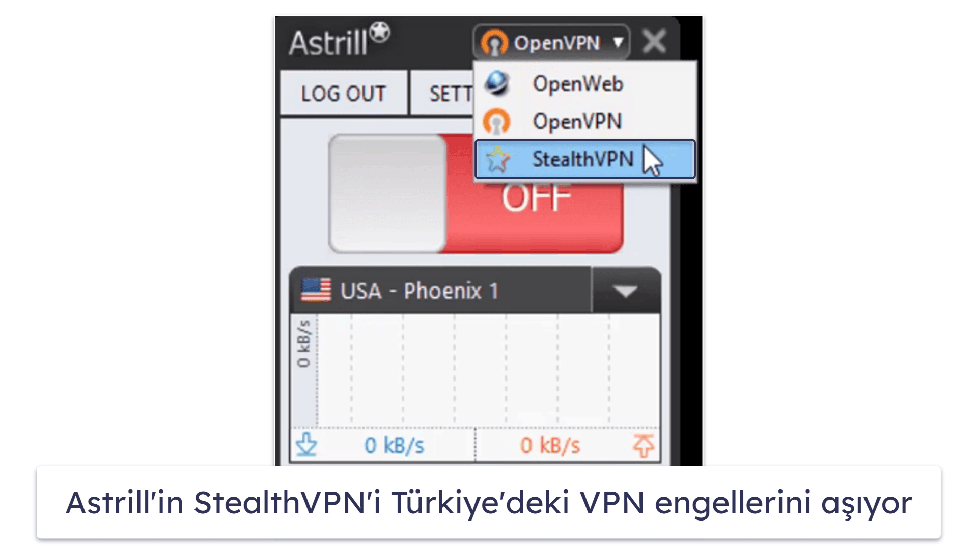 Bonus. Astrill VPN — Türkiye için Güvenli VPN