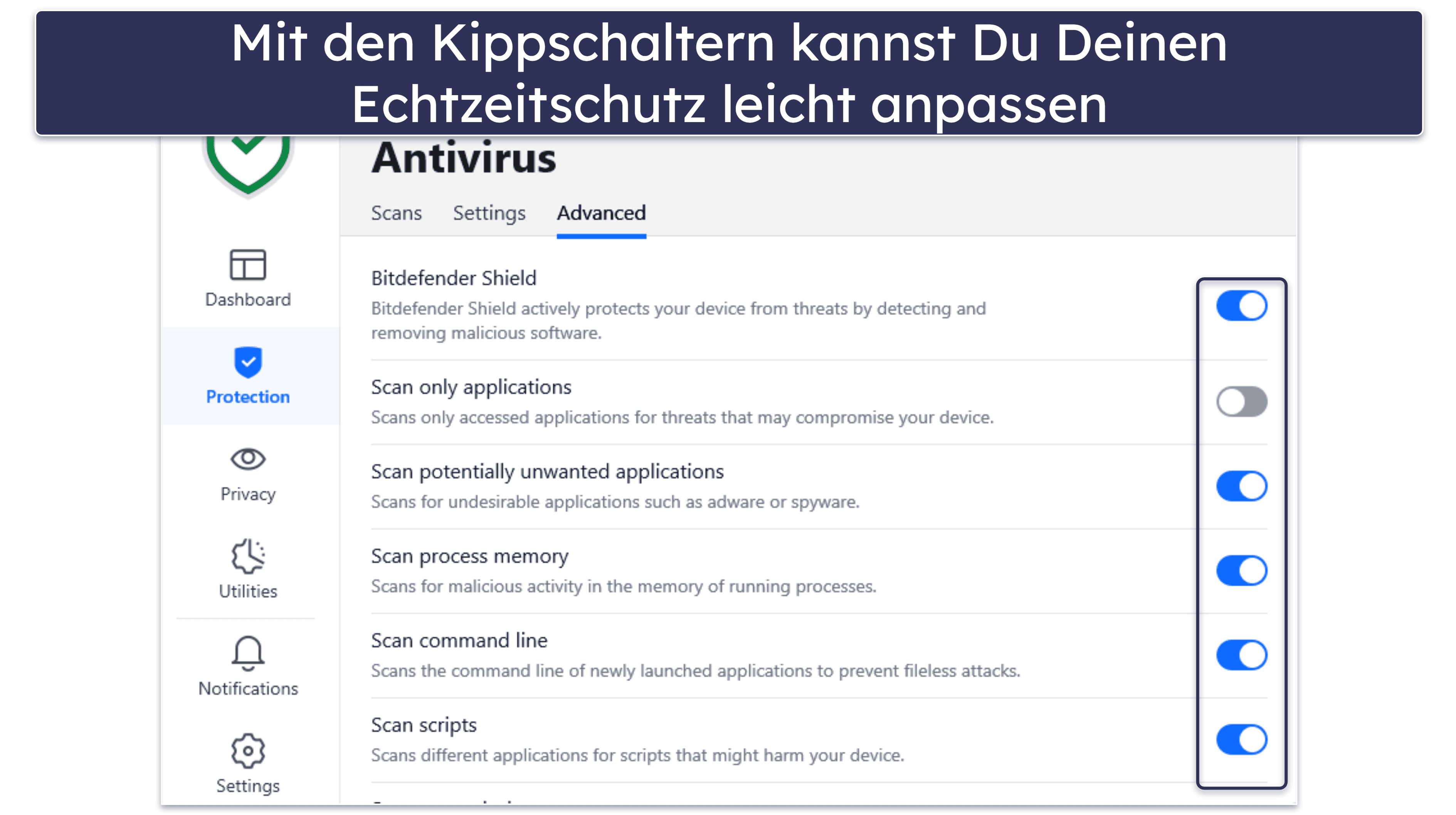 Bitdefender – Sicherheitsfunktionen