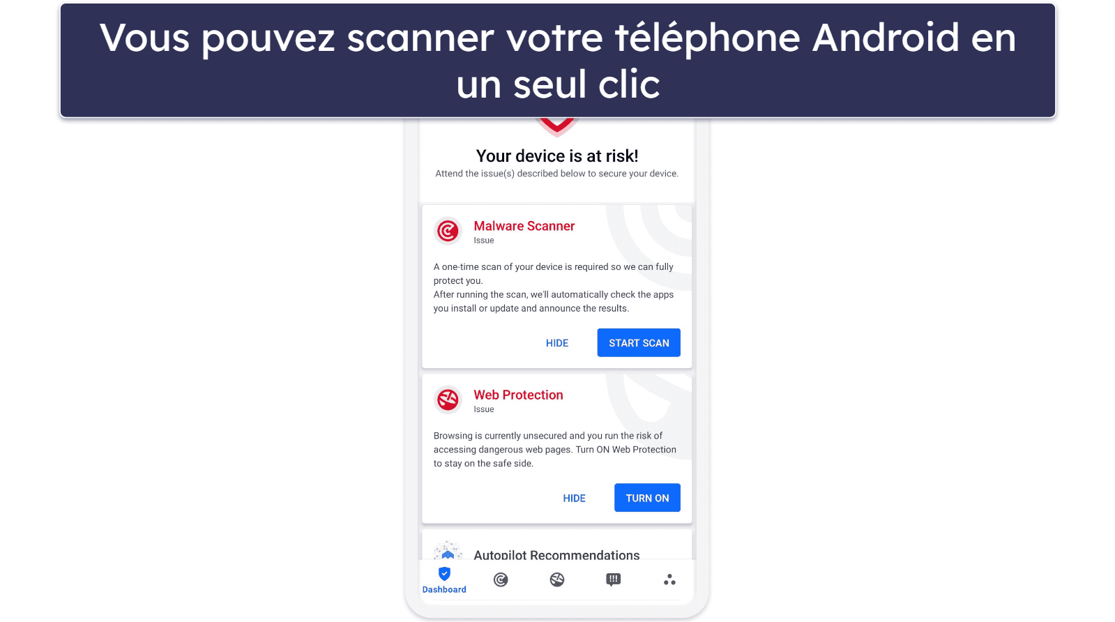 Les applications mobile Bitdefender