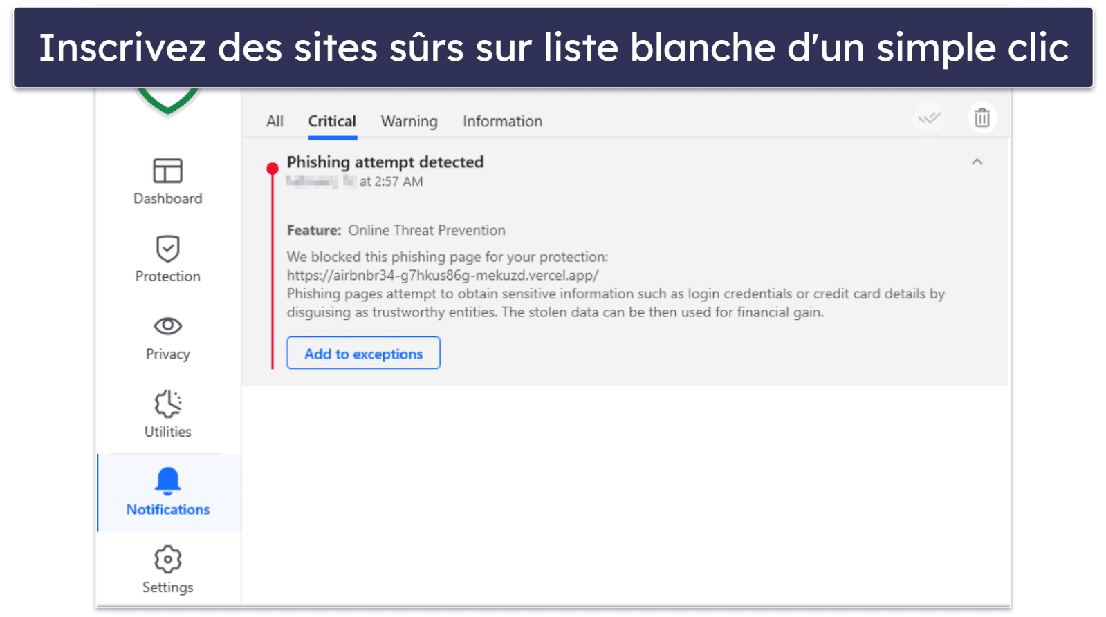 Fonctionnalités de Bitdefender Security