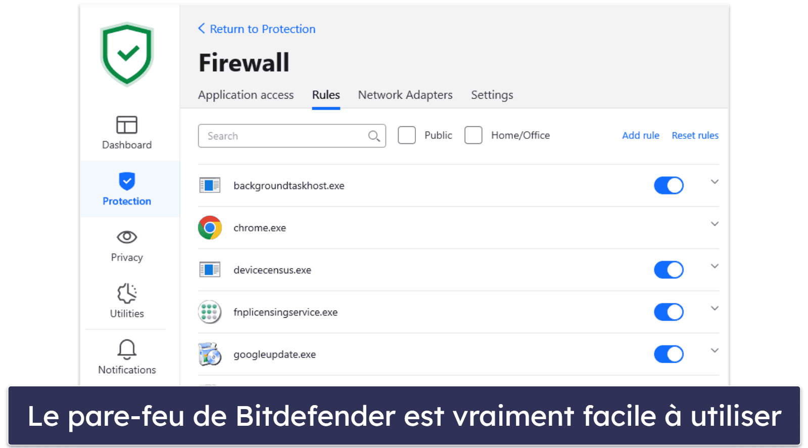 Fonctionnalités de Bitdefender Security