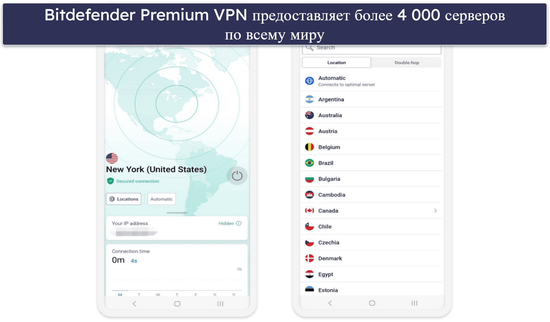 Функции безопасности Bitdefender