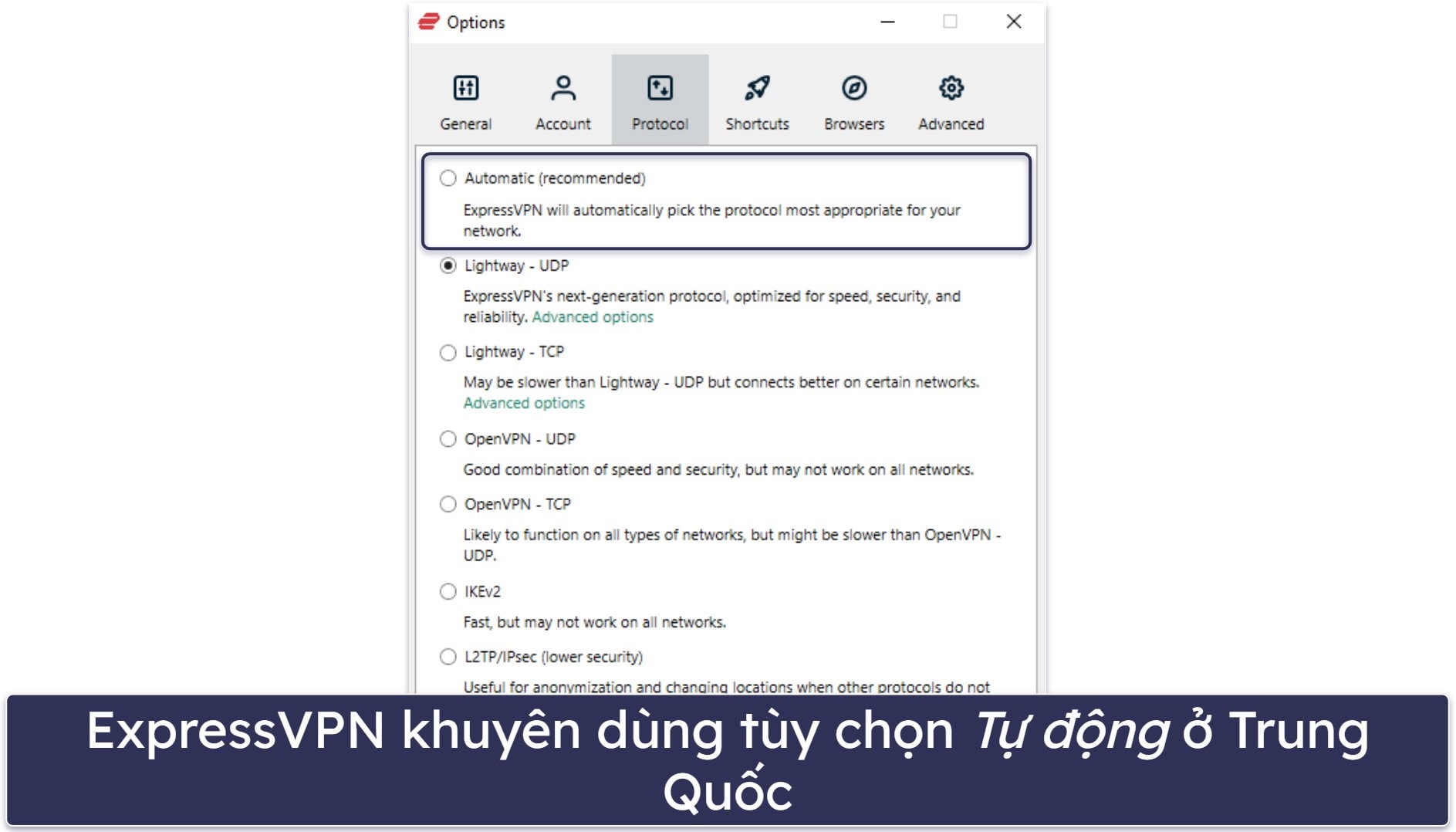 🥇1. ExpressVPN: VPN tổng thể tốt nhất để vượt qua hạn chế Internet ở Trung Quốc trong 2024