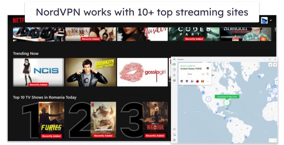 Streaming — Both VPNs Are Great for Streaming