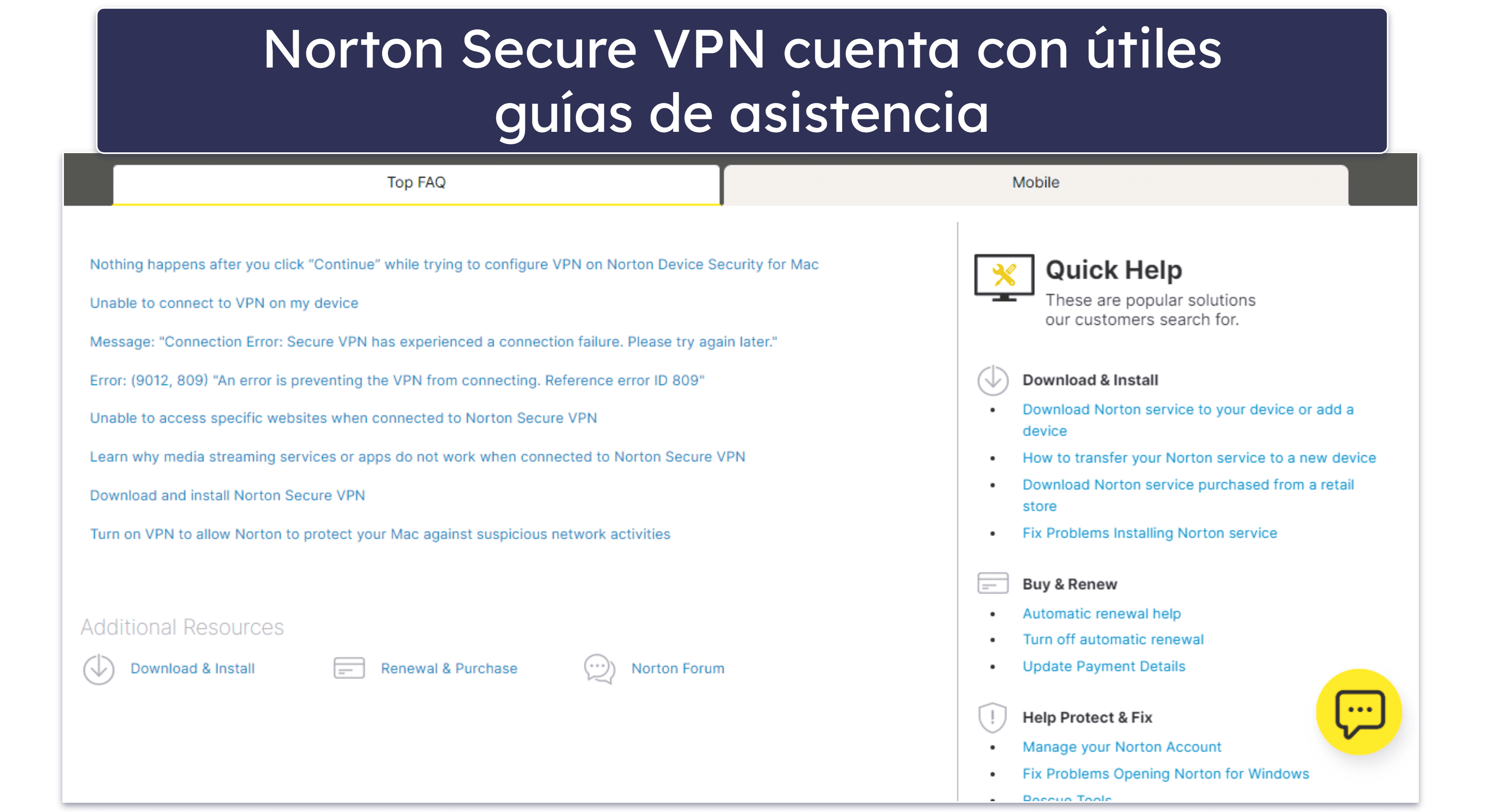Asistencia al cliente de Norton Secure VPN