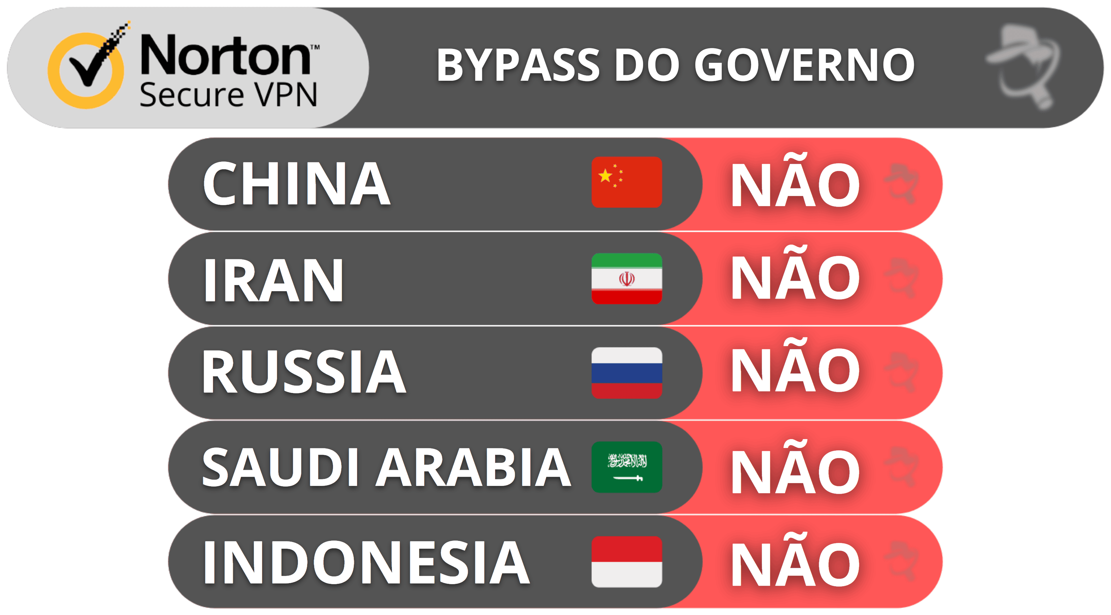 Como o Norton Secure VPN contorna a censura