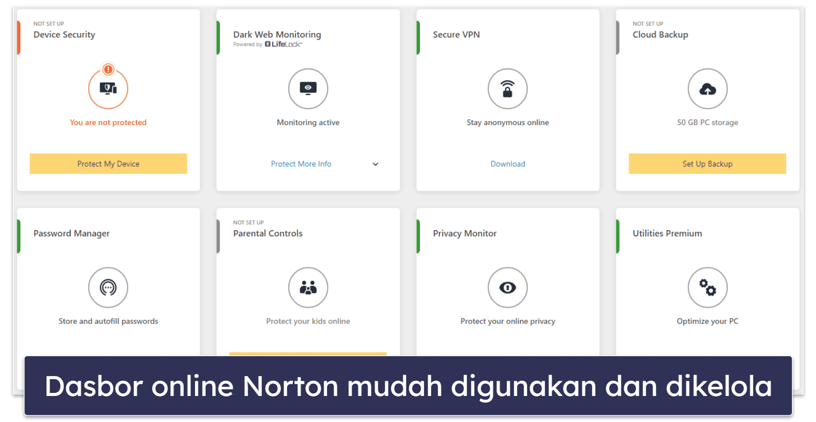 🥇1. Norton 360 — Paket Keamanan PC Terbaik di tahun 2024