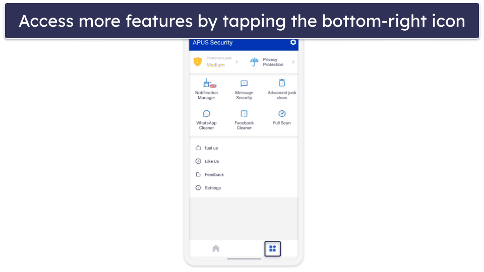 APUS Security Features