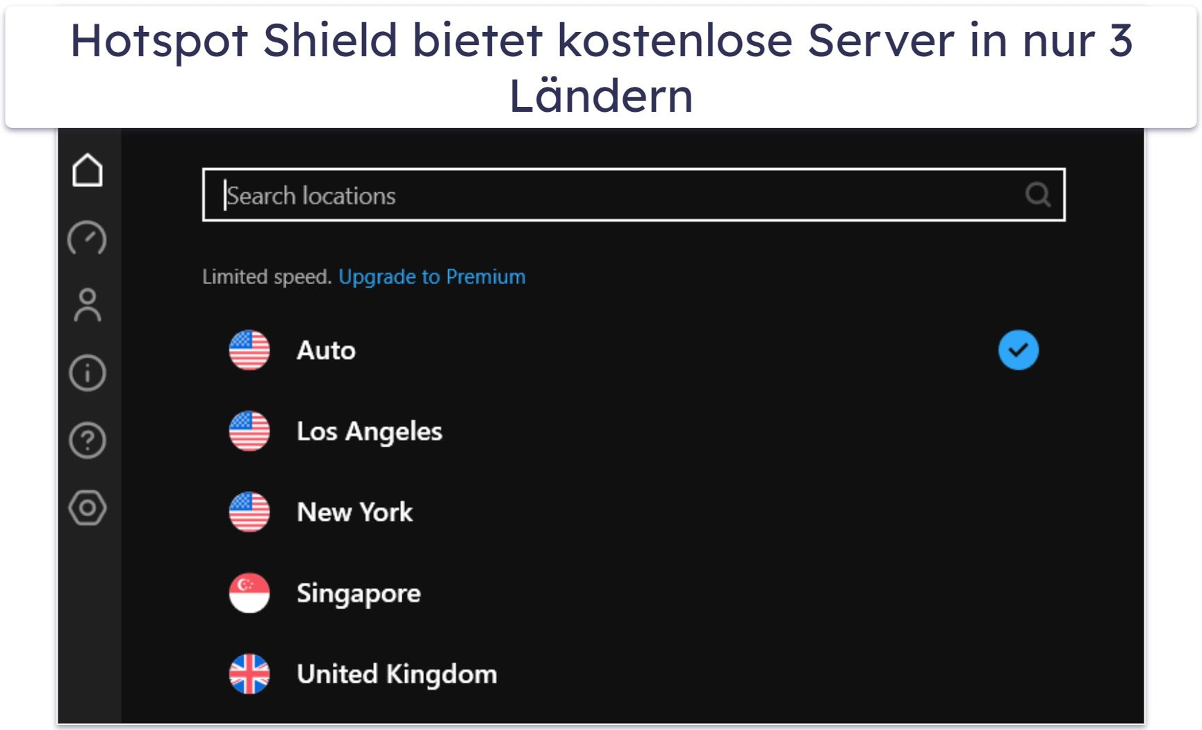 Bonus. Hotspot Shield — Tolles kostenloses und schnelles Gaming-VPN mit unbegrenztem Datenvolumen