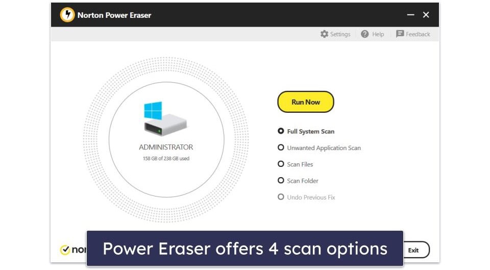 Bonus. Norton Power Eraser — Basic Version of the Best Antivirus on the Market