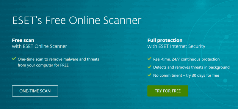 Bonus. ESET Online Scanner — Very Thorough Full System Scans