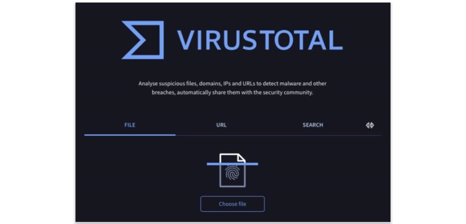 🥈 2. VirusTotal — Compares Results of 70+ Antivirus Scanners When Scanning Your Individual Files