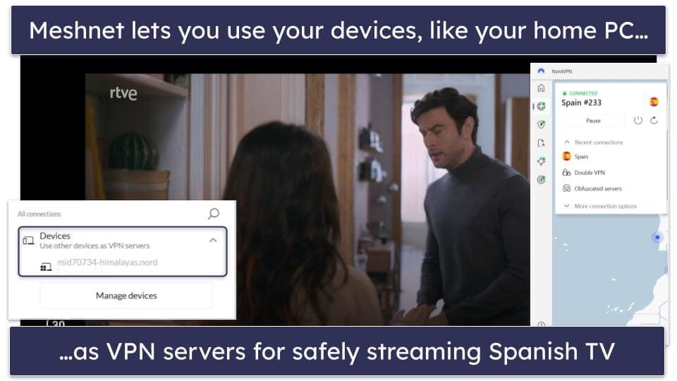 4. NordVPN — Great for Protecting Your Privacy for Streaming Spanish TV