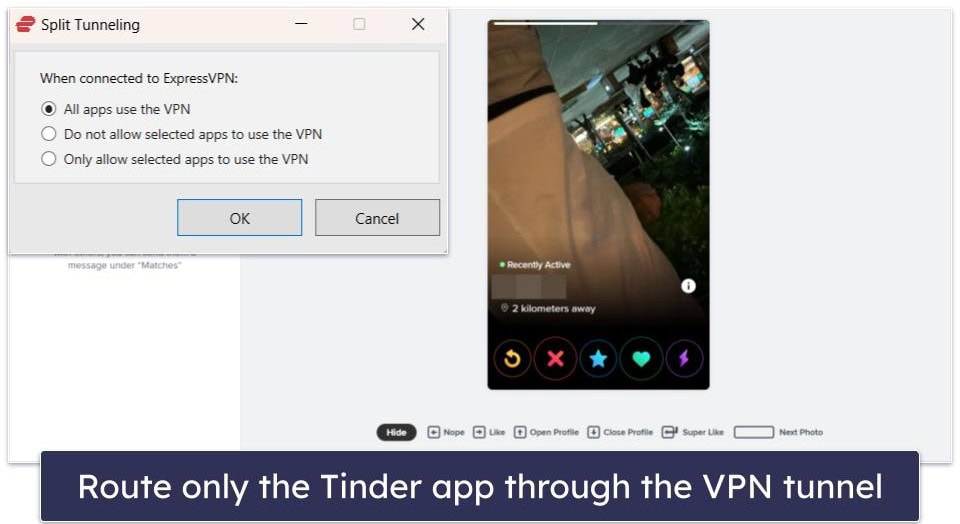 🥇1. ExpressVPN — Best Overall VPN for Tinder