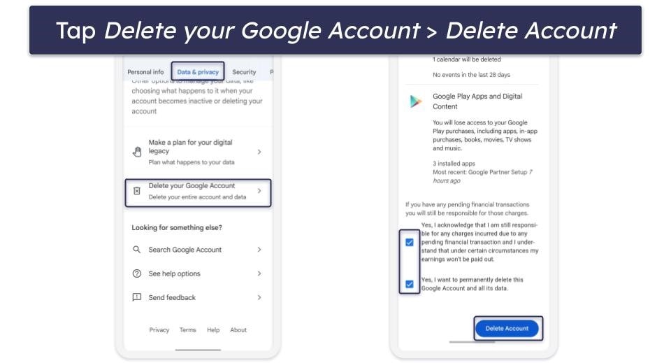 How to Delete Your Entire Google Account Using Your Smartphone