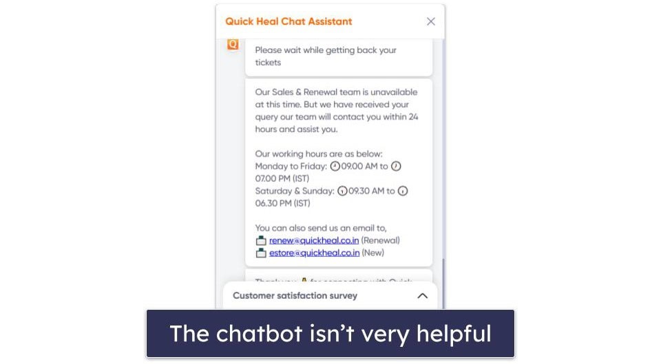 Quick Heal Customer Support — Live Chat, Phone Support, Knowledge Base &amp; More