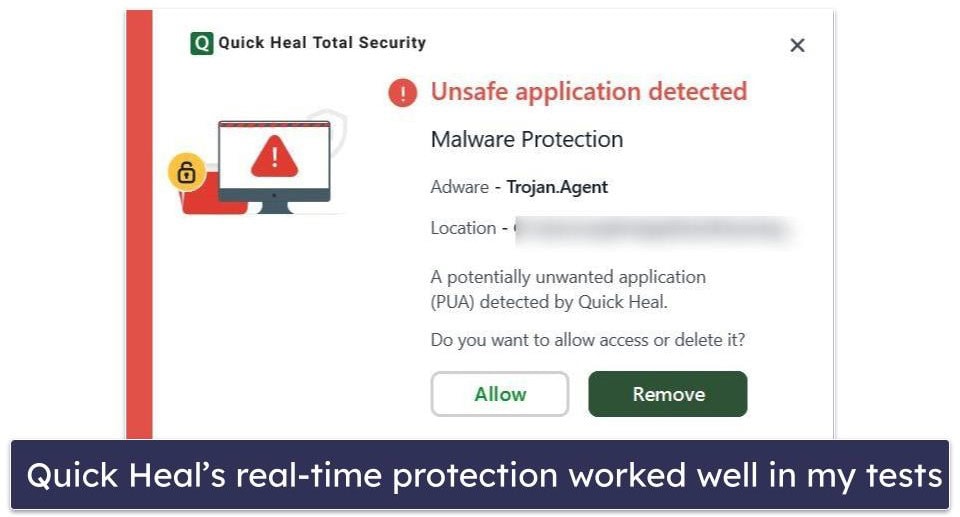 Quick Heal Security Features — Excellent Malware Scanner &amp; Real-Time Protection