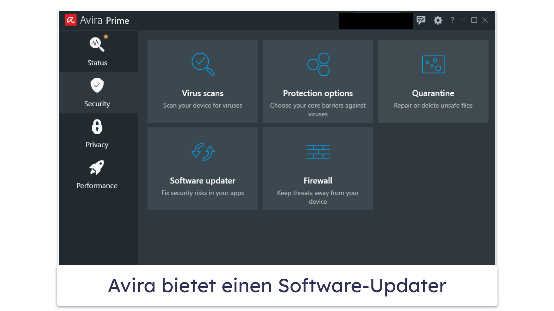 7. Avira Prime – am besten für schnelle Scans &amp; automatische Software-Updates