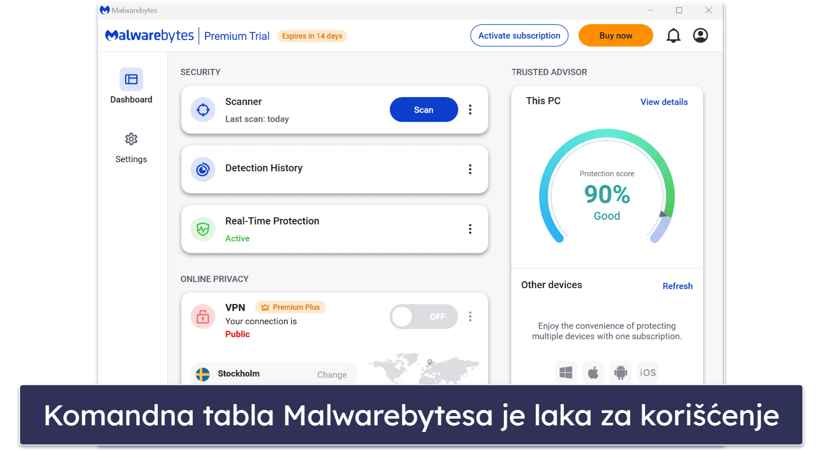 6. Malwarebytes — Najbolji za osnovnu zaštitu od sajber pretnji