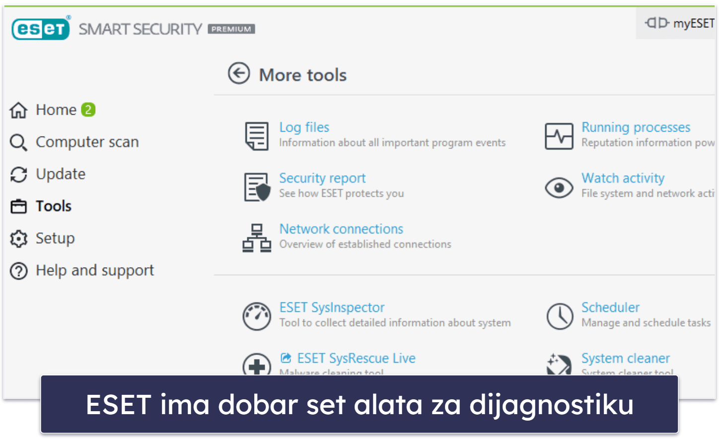 10. ESET HOME Security — Odlično skeniranje malvera i napredna dijagnostika