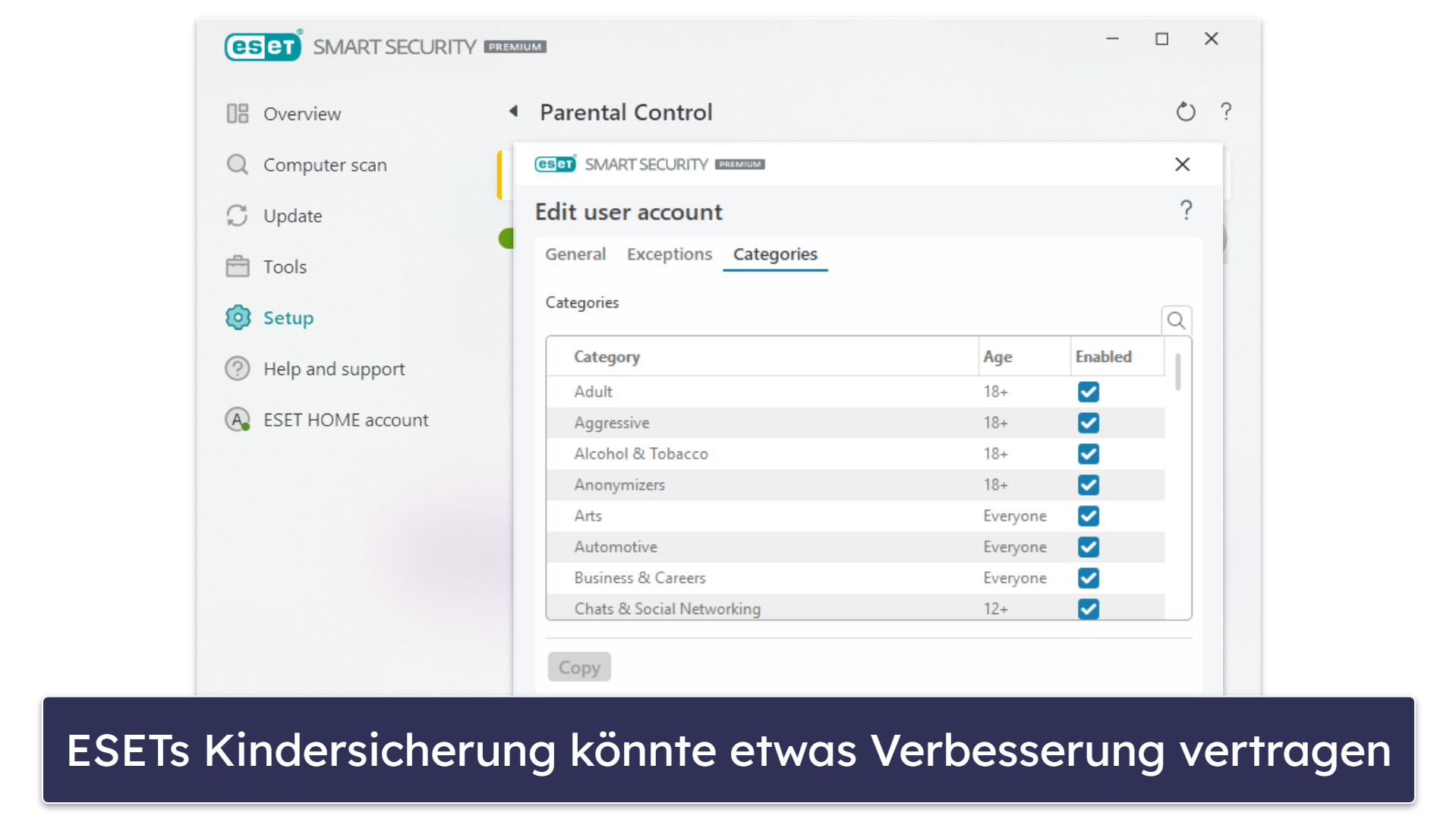 10. ESET HOME Security – guter Malware-Scanner &amp; erweiterte Diagnose