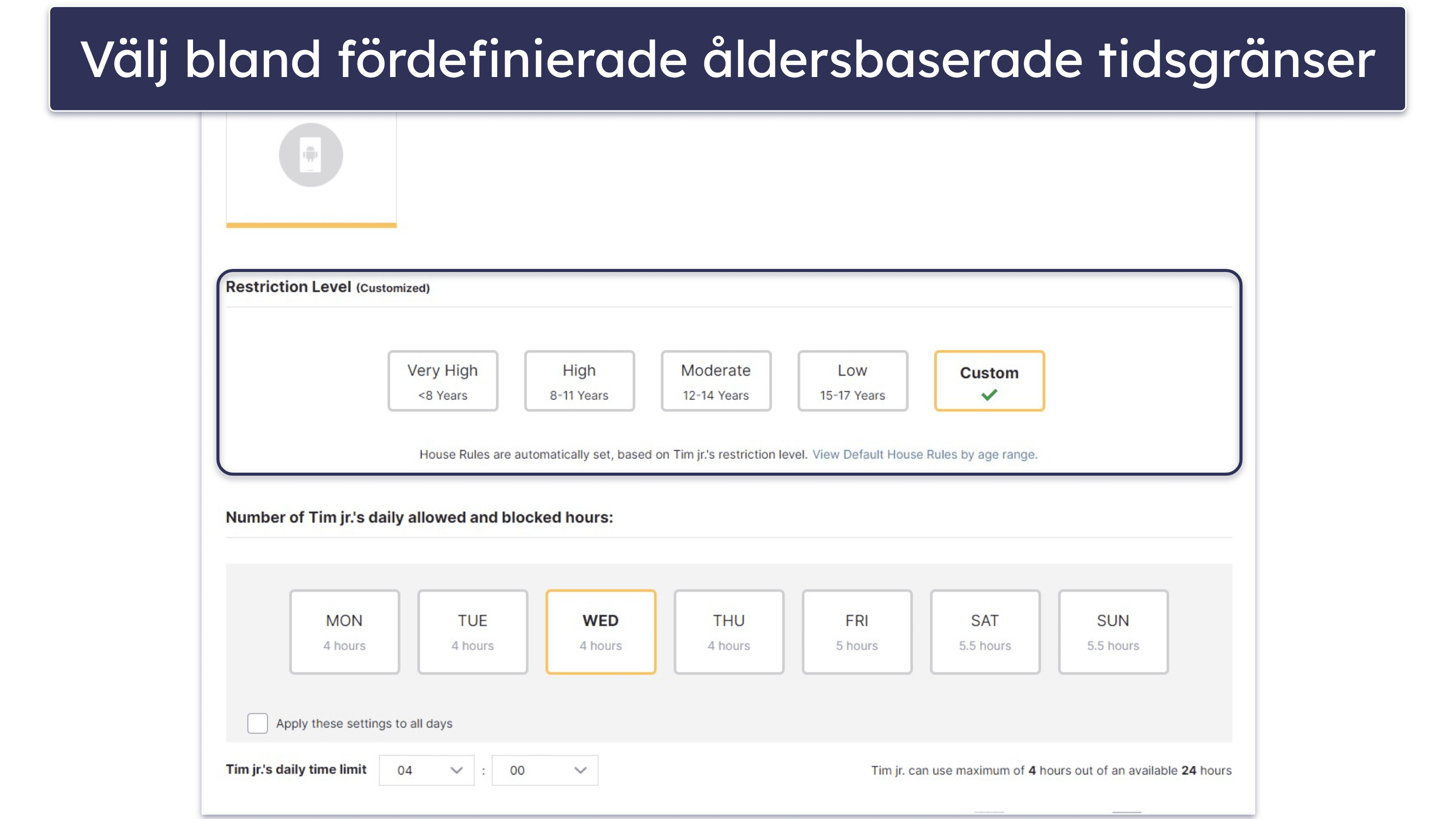 🥈2. Norton Family — Utmärkt för att begränsa skärmtid + webbinnehåll