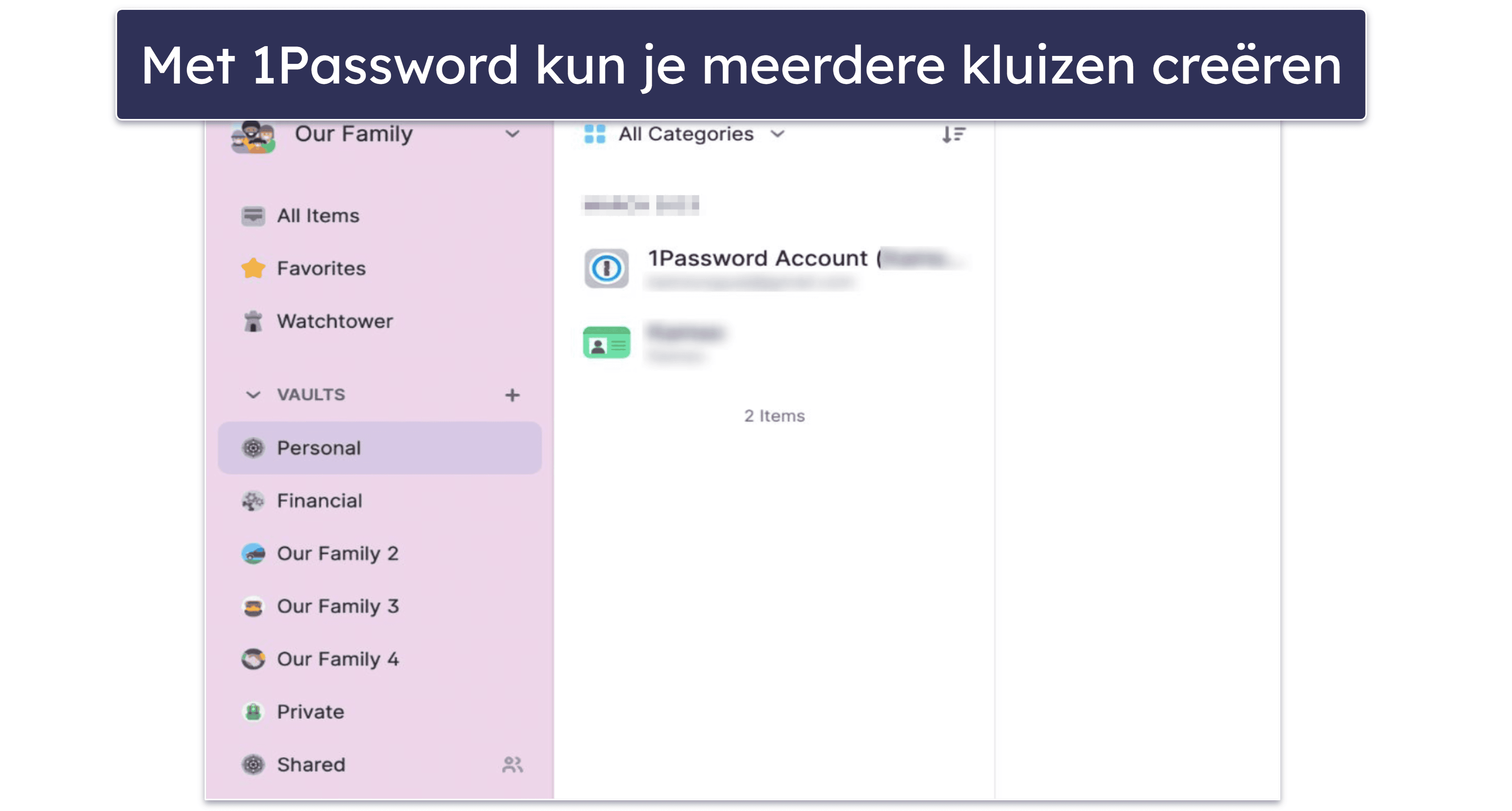 🥇1. 1Password — Beste wachtwoordmanager voor gezinnen in 2024