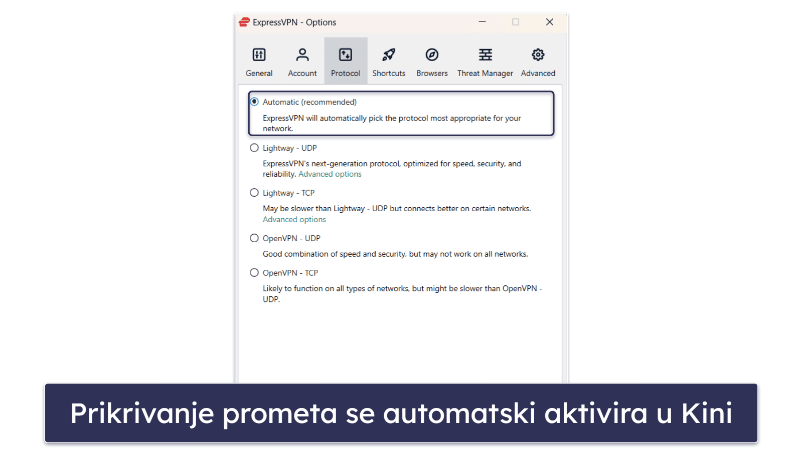 🥇1. ExpressVPN – Najbolje brzine, sigurnost i pouzdanost za korištenje u Kini