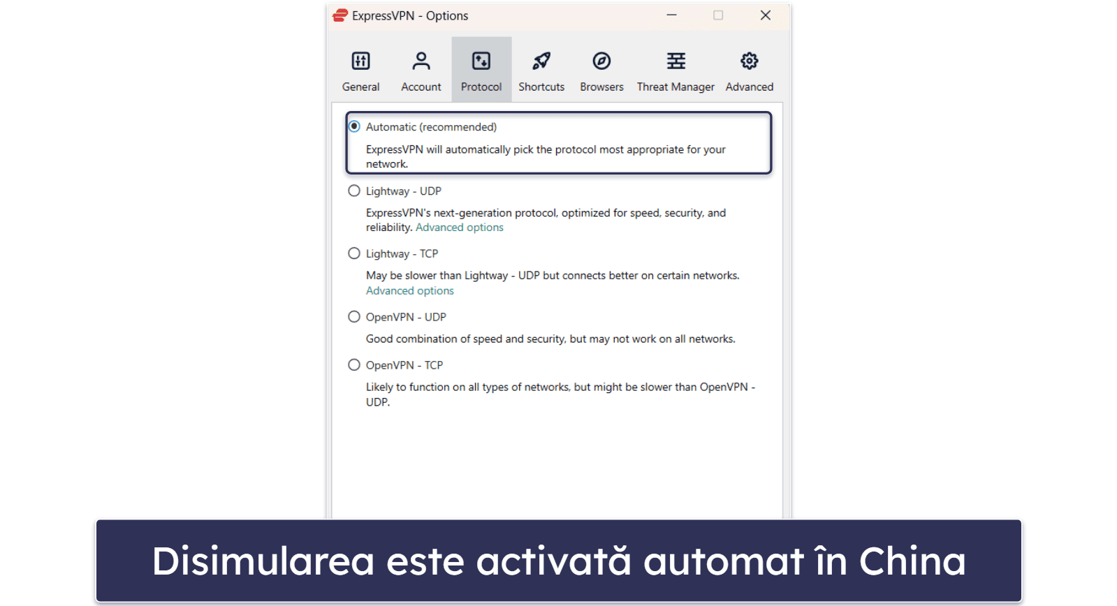 🥇1. ExpressVPN — Viteze superioare, securitate și fiabilitate pentru utilizarea în China