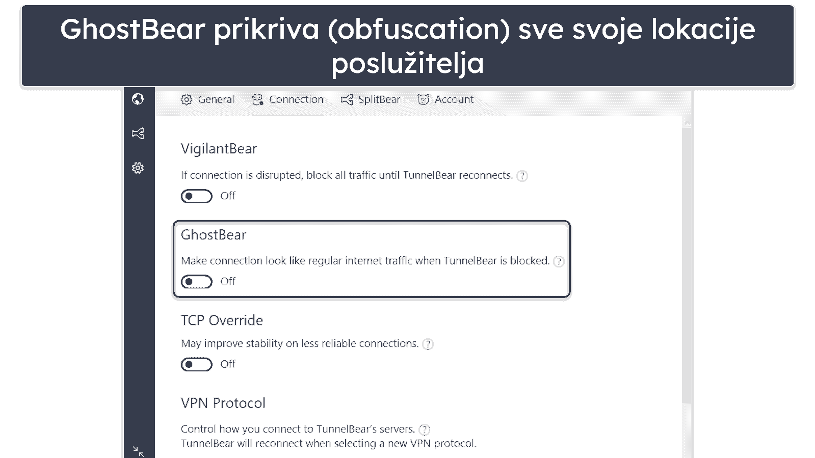 5. TunnelBear – Odličan VPN za početnike